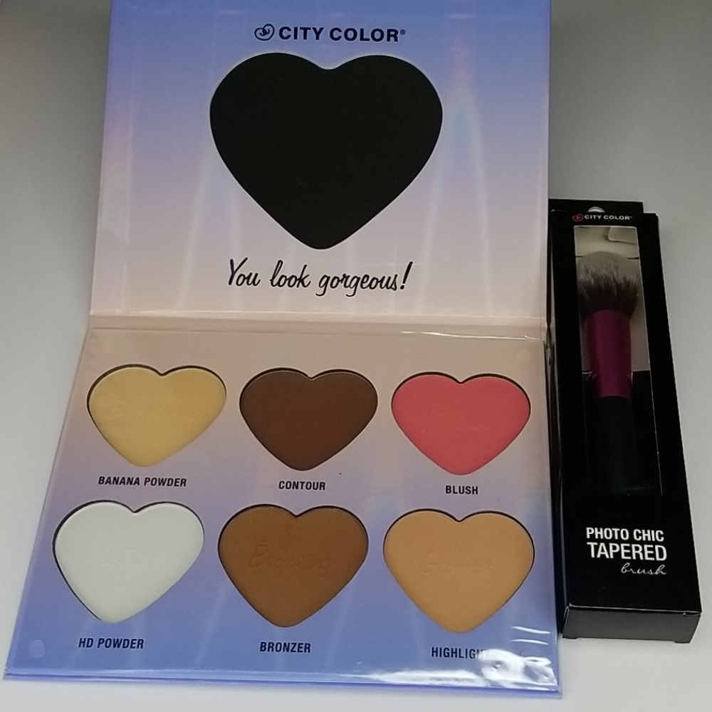 City color hello beautiful contour palette 6 in 1
